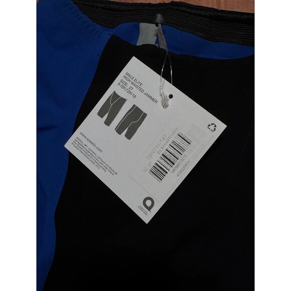 Speedo Fastskin LZR RACER ELITE 2 Male Hi High Waisted Jammer 27 NEW - Picture 5 of 7